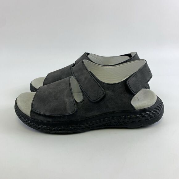 Propet Scottsdale Active Sandal Gray Comfort Adjustable WST003P Womens 8.5 X 2E - Picture 2 of 12